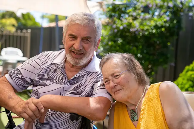 Perth seniors receiving in home care from Auscare